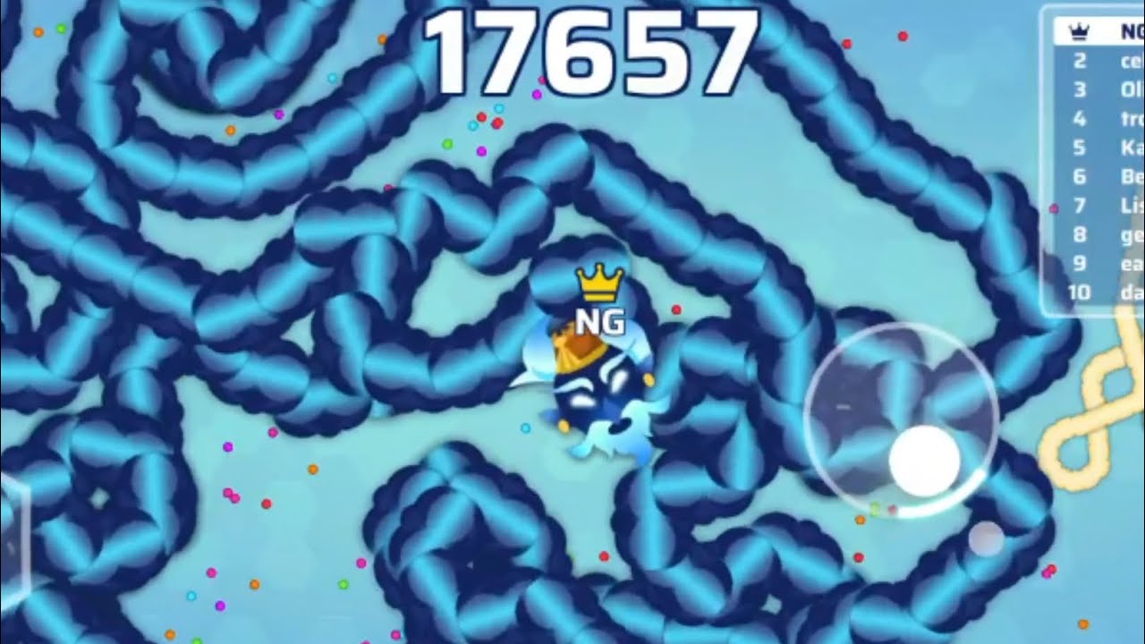 🐍Snake io/worms  hacker/17,657 score/#ep02#snakeio #snakegame #gameplay #3#snake
