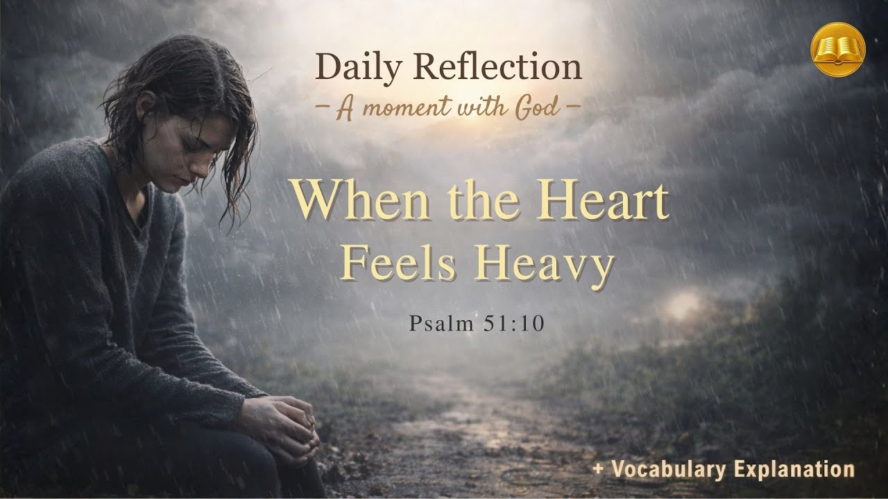 When the Heart Feels Heavy | Daily Reflection (Psalm 51:10)