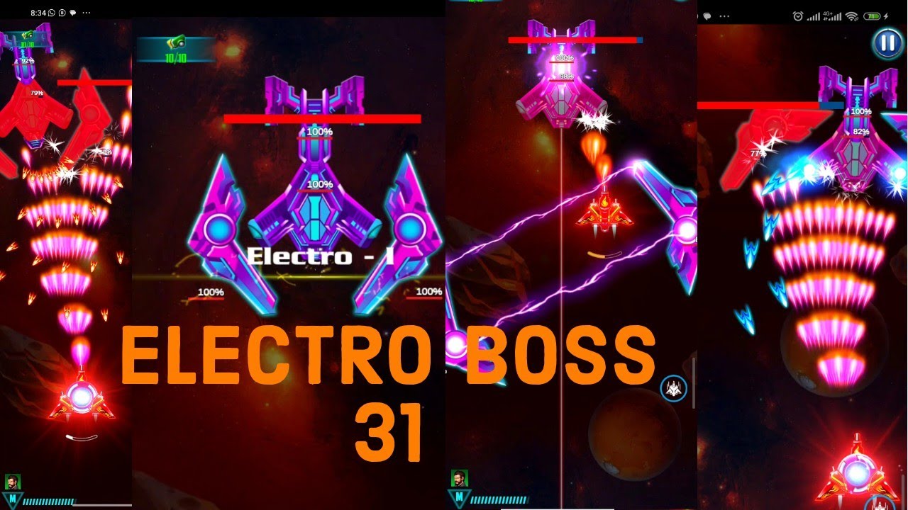 Alien Shooter All Bosses | Boss 31 Electro | Galaxy Attack Shooting Game | 