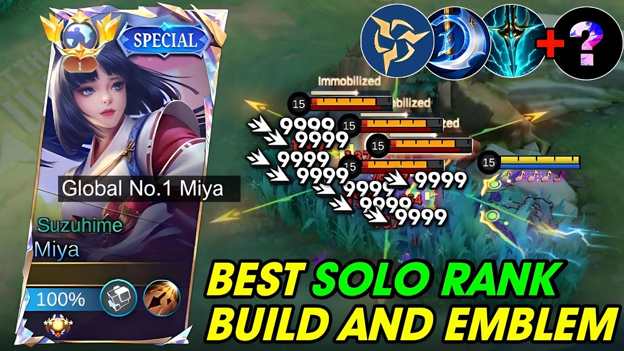 MIYA SOLO RANK BEST BUILD & EMBLEM TIPS THIS NEW SEASON 2026! (AUTO WIN STREAK!🔥) - Mobile Legends 
