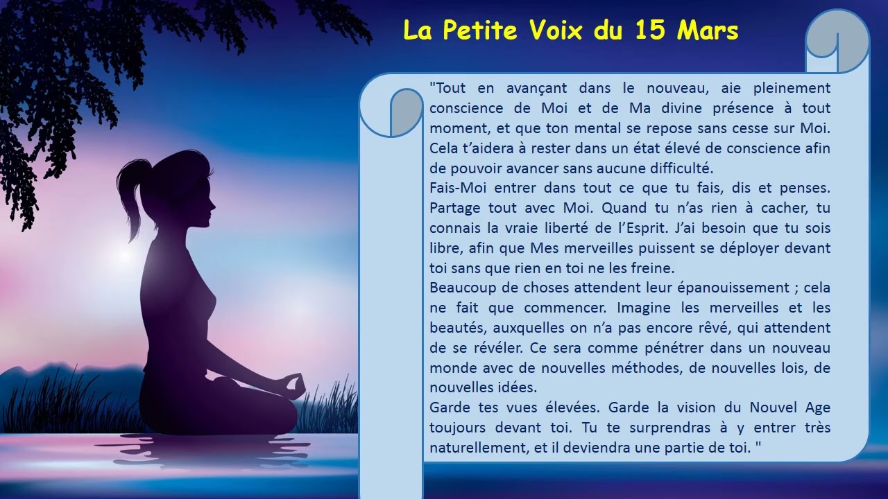 La Petite Voix Enchantée du  15 Mars