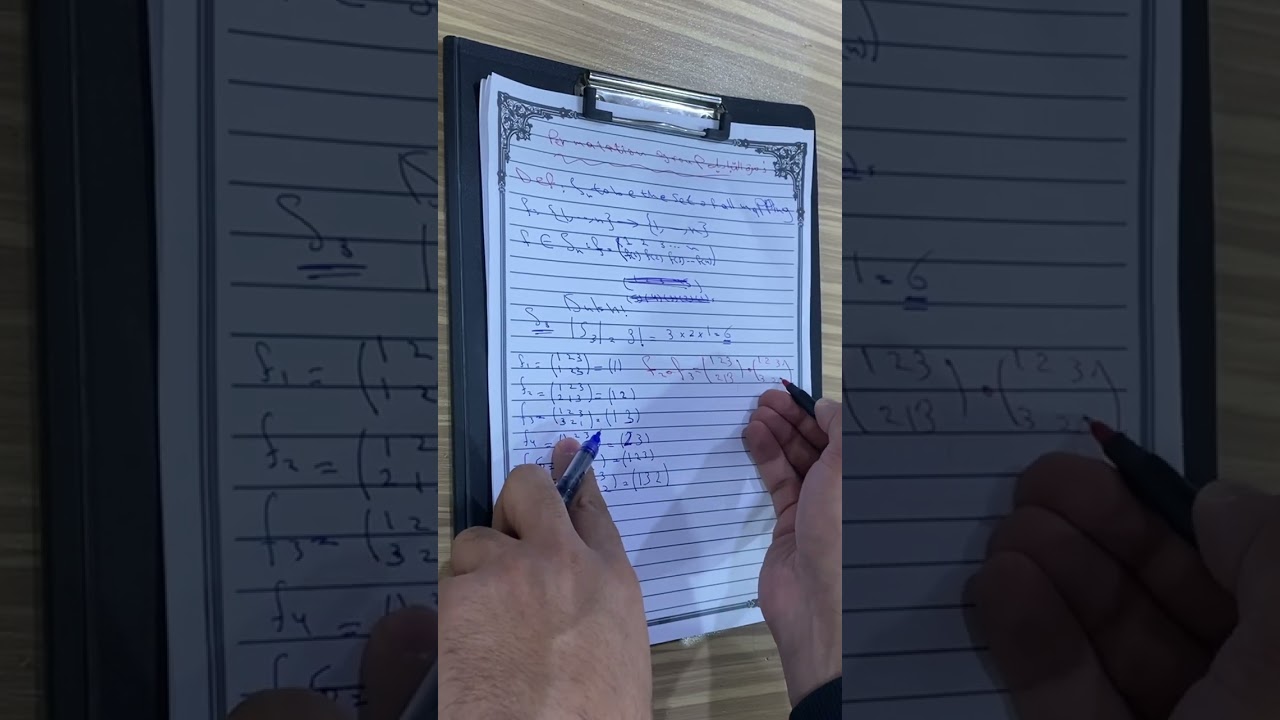 زمرة التباديل permatation group 