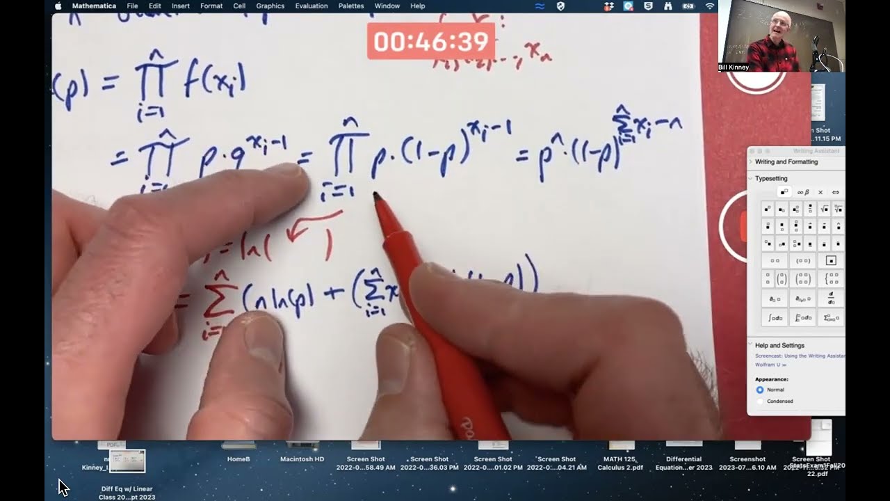 Prob & Stats 20B: Maximum Likelihood Estimation for Geometric Distribution