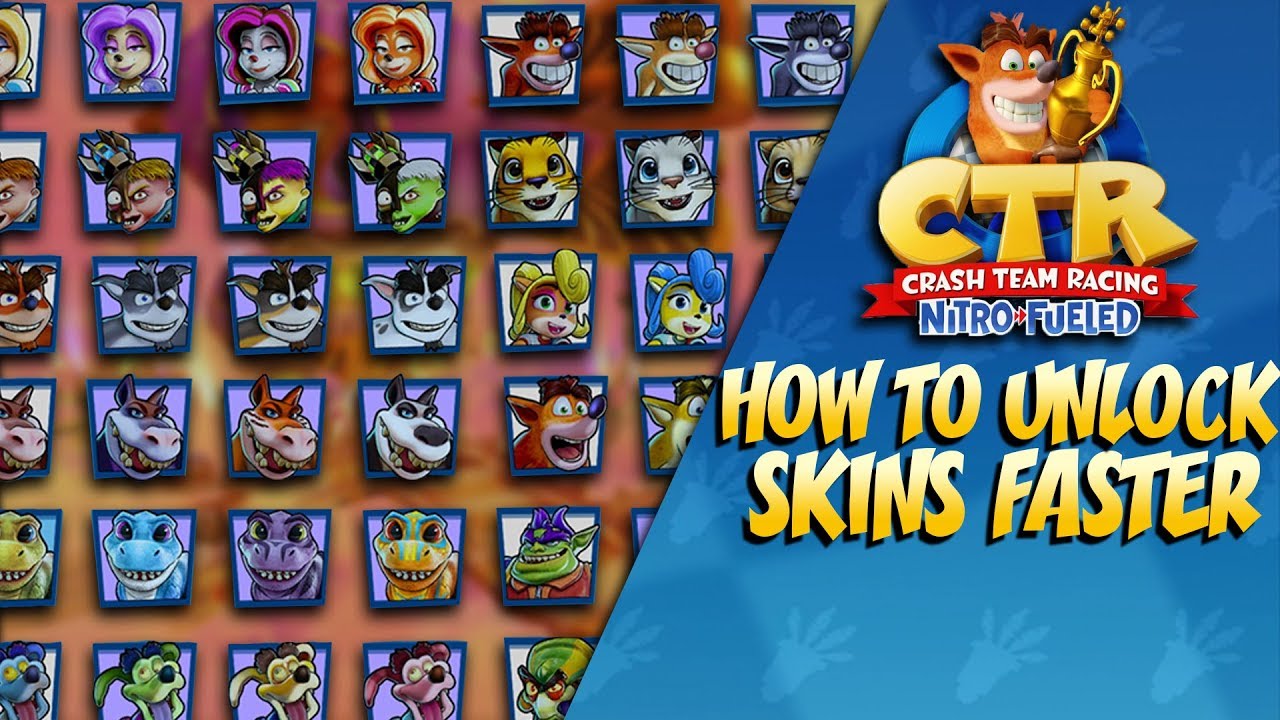 Crash Team Racing: How to Unlock Skins FAST! [PATCHED]