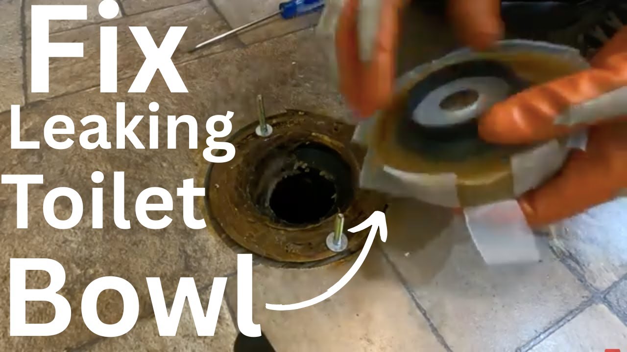 How to Fix a Leaking Toilet Bowl, Replacing Wax Seal. 