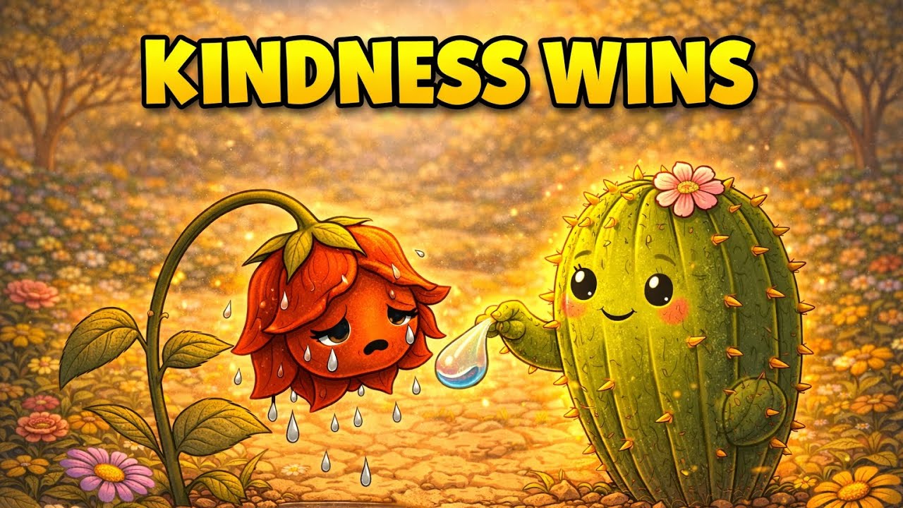 The Proud Rose and the Cactus 🌹🌵 | Moral Story for Kids | Kids Corner