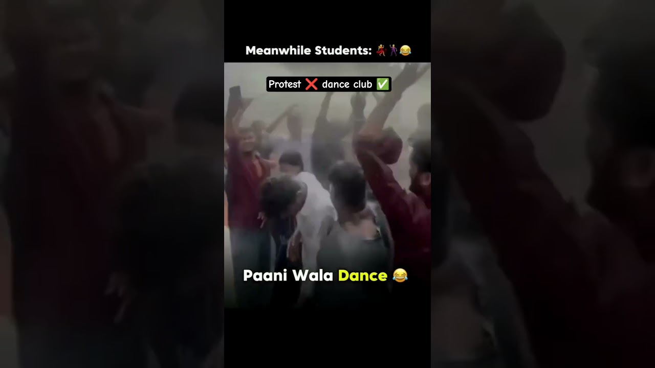 protest ❌ pani wala dance ✅ #protest #genz #educationprotest