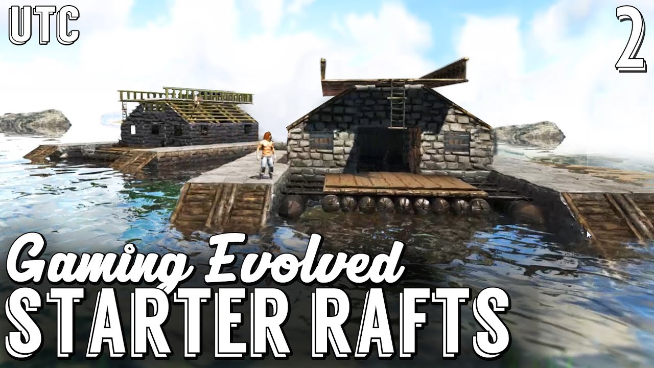Double Boat Building! Arahli's Starter Raft :: Gaming Evolved Ark w/ UTC :: Ep. 2