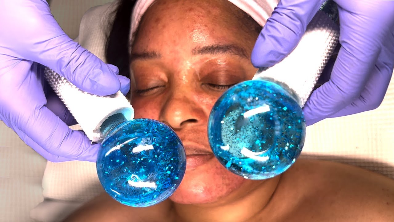 ASMR FACIAL | Cleansing | Bubbles | Ice Globes Triggers 🧊✨
