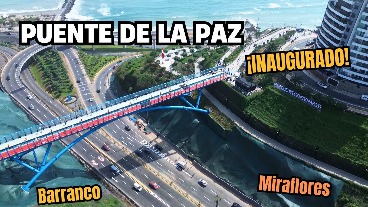 ¡Inaugurado y a un día de su apertura! | Puente de Cristal Miraflores Barranco | Lima Perú 2025