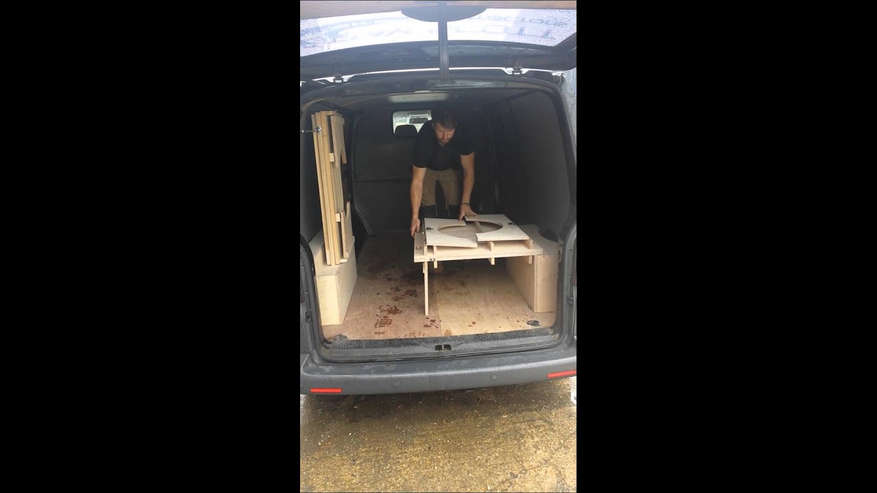 StowAway folding bed for vans