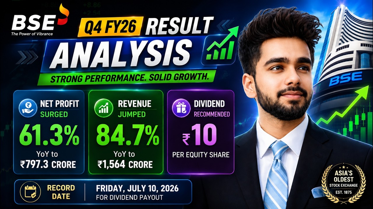 BSE Ltd FY26Q4 Result: Revenue Jumped 84.7% YoY | Net Profit Surged 61.3% YoY to ₹797.3 Crore