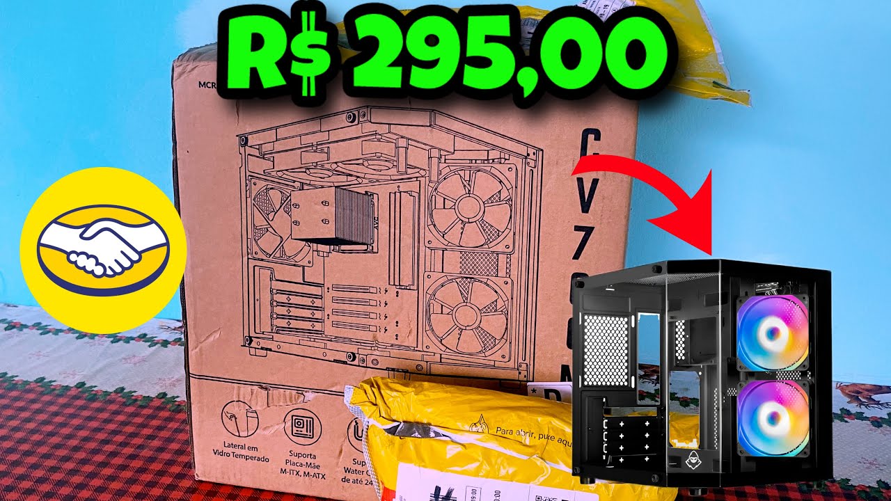 Unboxing! Paguei só R$ 295! Comprei o Gabinete Gamer MAIS BARATO do Mercado Livre
