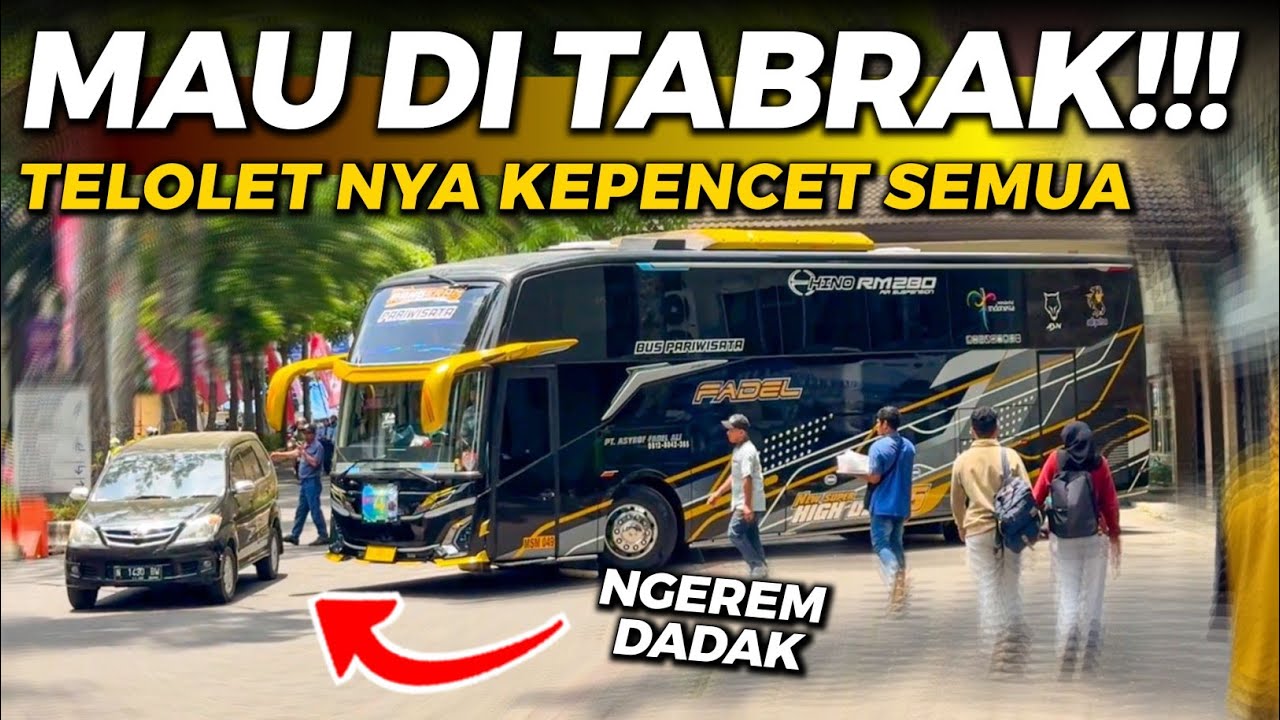DETIK-DETIK MAU DI TABRAK‼️- TELOLET NYA KEPENCET SEMUA!! CITY TOUR BARENG FADEL POPEYE