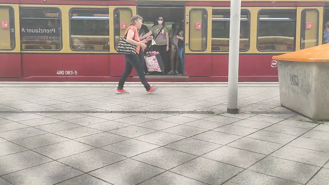 Mitfahrt in der S41 von Schönhauser Allee nach Greifswalder Straße in der BR 480