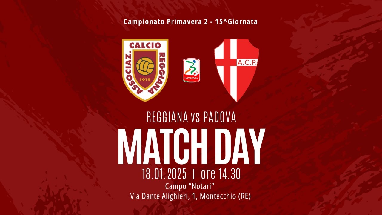 Reggiana-Padova, 15^ giornata Primavera 2 Girone A
