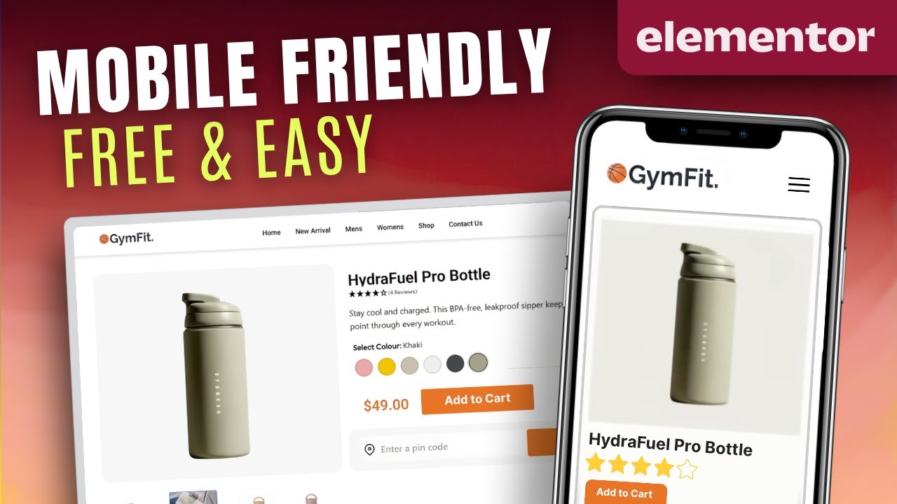 Бесплатная пользовательская страница продукта Elementor для WooCommerce (2025)