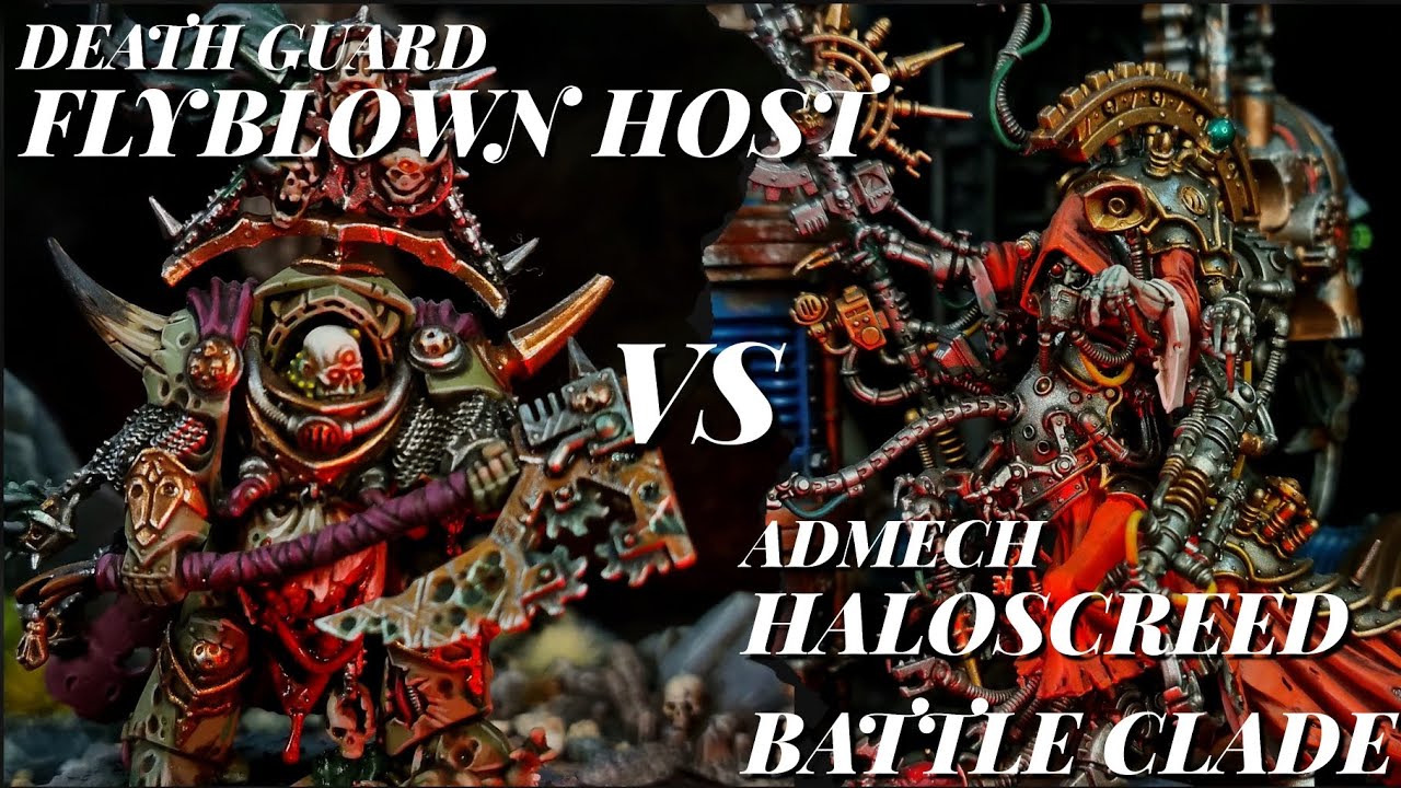 40k *NEW DETACHMENTS!* 2k points Death Guard Vs Adeptus Mechanicus Battle Report.
