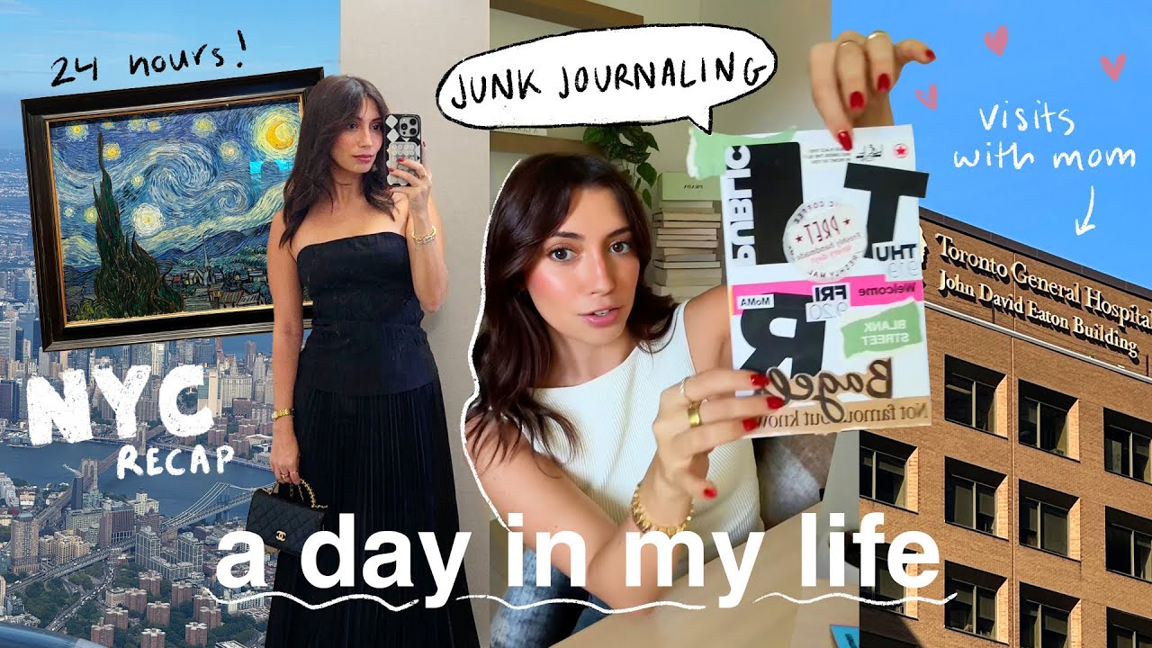 VLOG: hospital visits, junk journaling & nyc with my bf recap