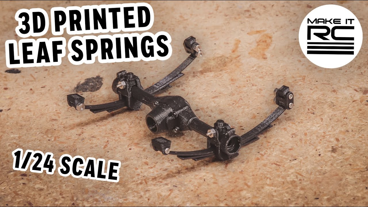 Now Available 3D Printable Leaf Spring Suspension for 1/24 Scale RC Cars