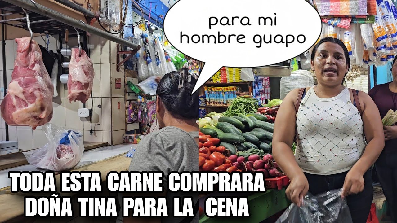 Santo Dios  Miren Todo Lo Que Comprara Doña TINA  Para La Cena Del Cumpleaños Del Esposo 😱