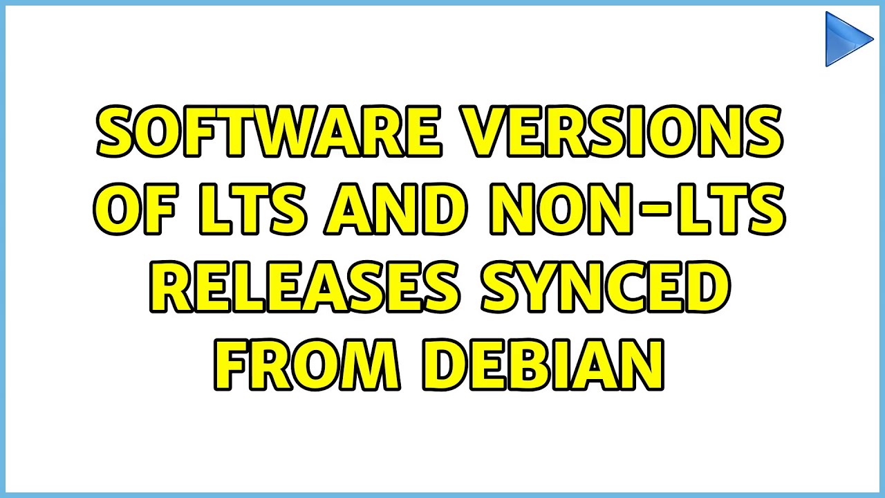 Ubuntu: Software versions of LTS and non-LTS releases synced from Debian
