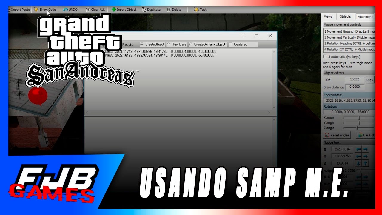 COMO USAR SAMP MAP EDITOR [P/ ADICIONAR OBJETOS NO GTA SA]