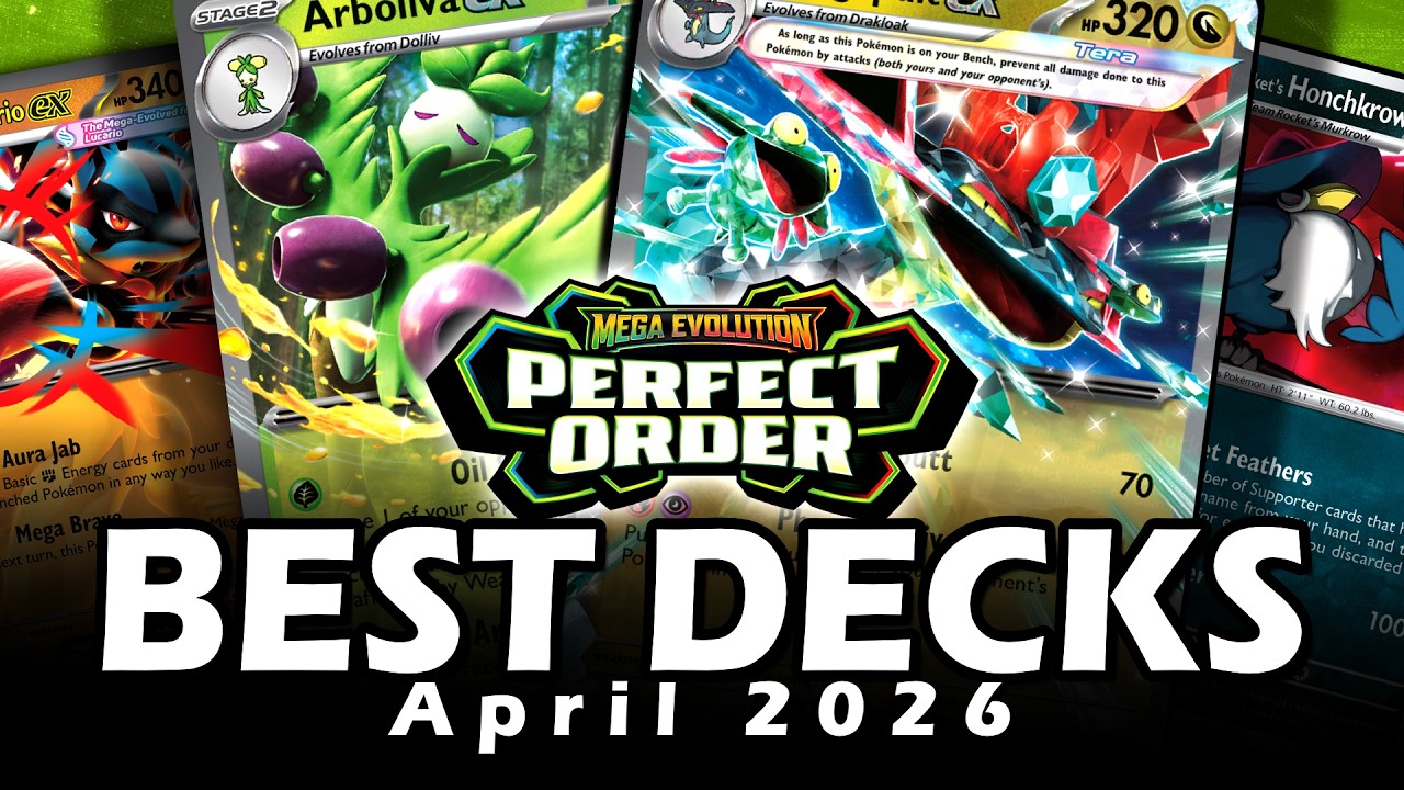 Топ-10 метовых колод в Pok&eacute;mon TCG, апрель 2026 года