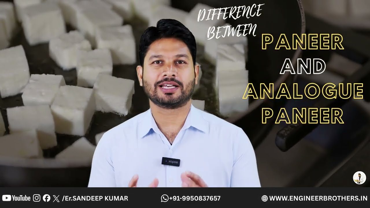 क्या आप 'Analogue Paneer' खा रहे हैं? ⚠️ Real vs Analogue Paneer Explained by Er. Sandeep Kumar