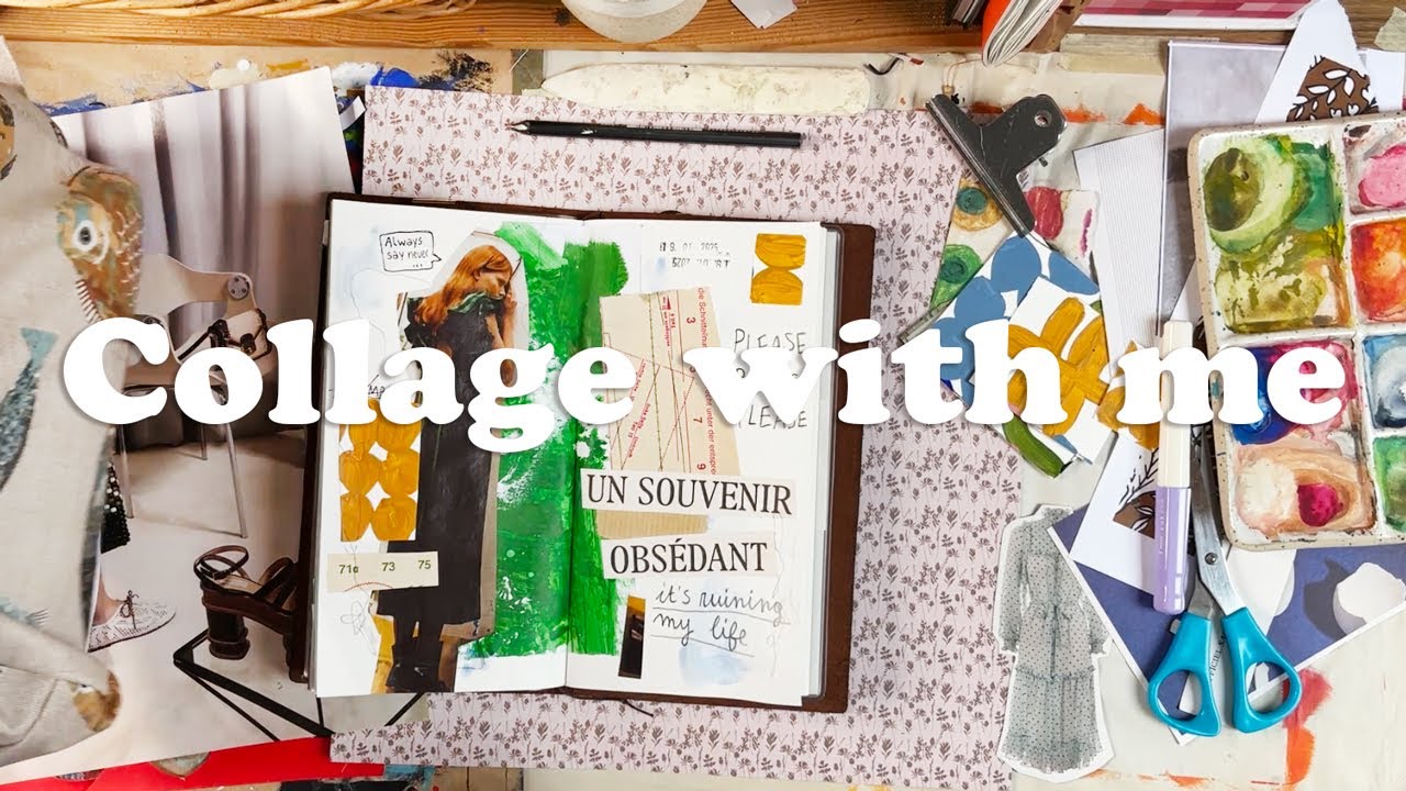 Collage with me dans mon Traveler Notebook