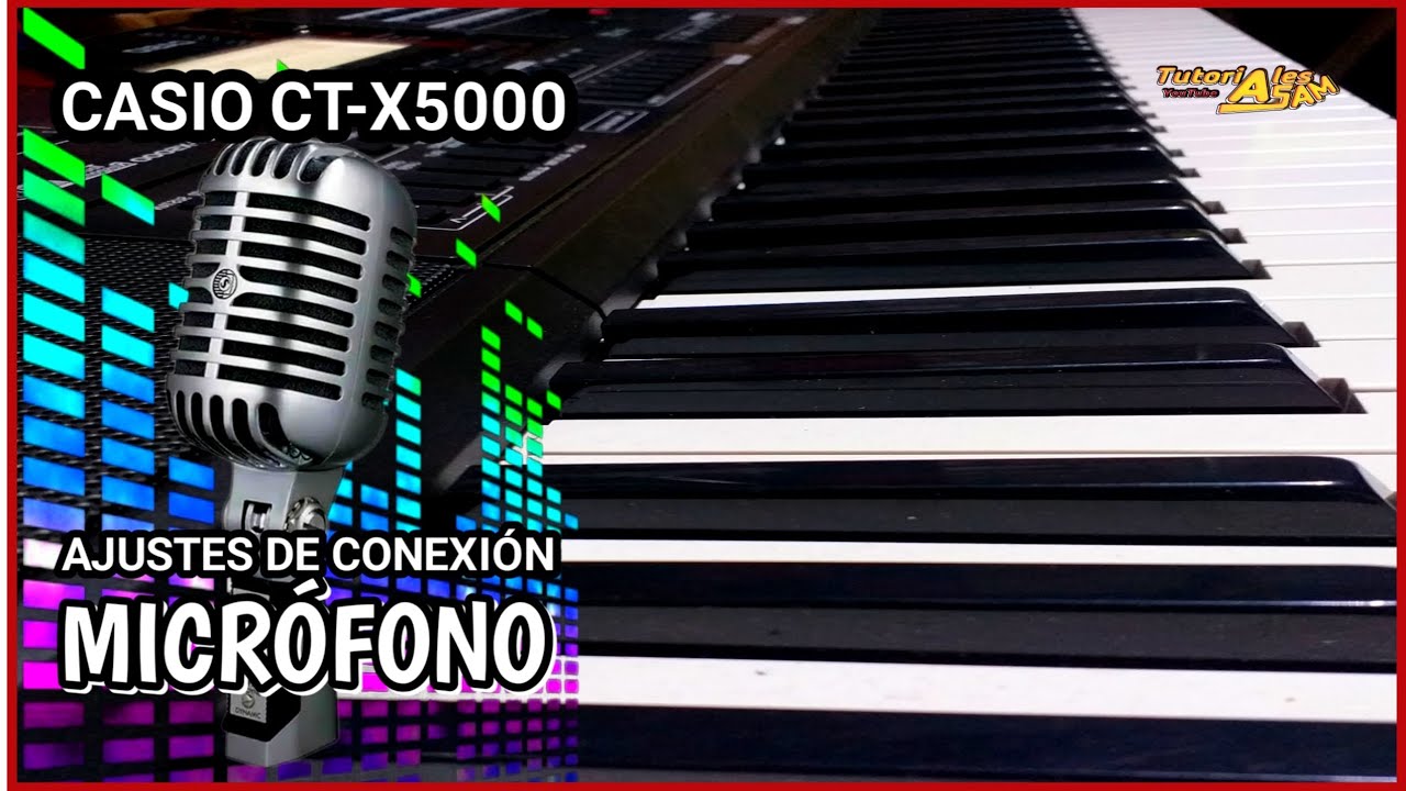 Настройки микрофона | Casio CT-X5000