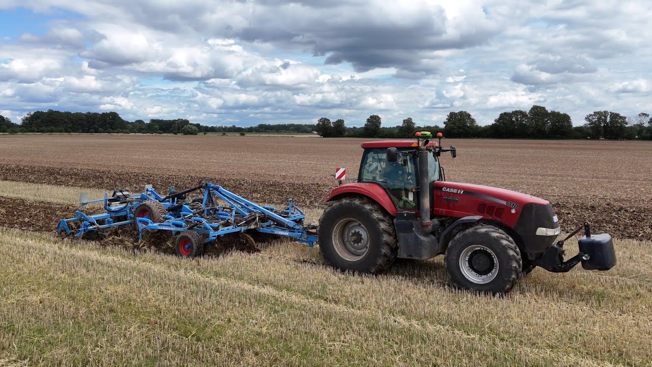 CASE MAGNUM 310 mit ein LEMKEN Karat 9 Grubber / Bodenbearbeitung 2024 / 4K