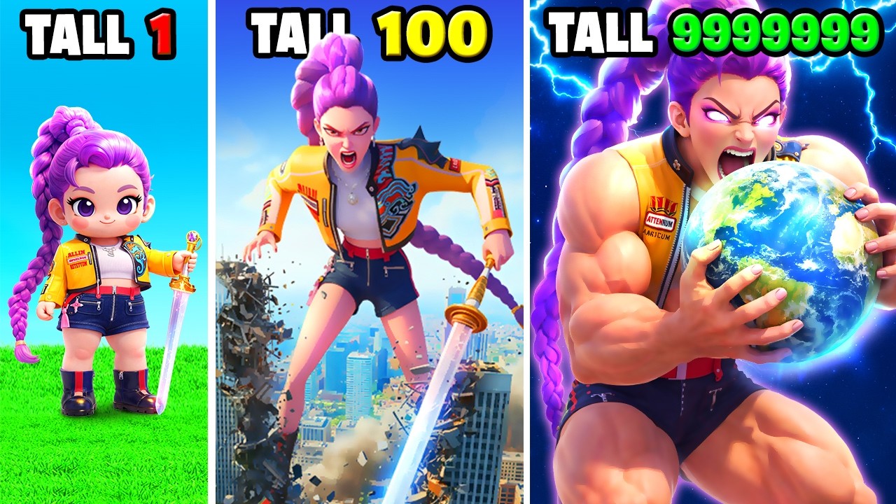 Smallest to TALLEST KPOP Demon Hunter in GTA 5!