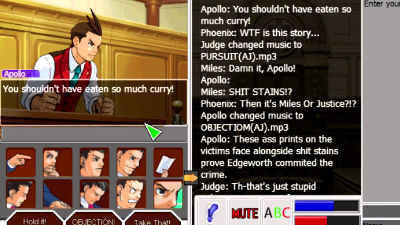 Ace attorney online - Nonsensial court