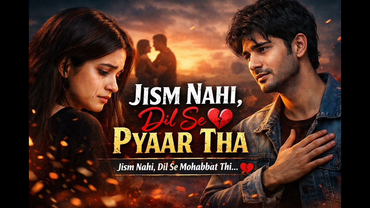 Jism Nahi Dil Se Pyar Tha 💔 | Heart Touching Sad Song  | True Love Emotional Song | Hindi Sad Song