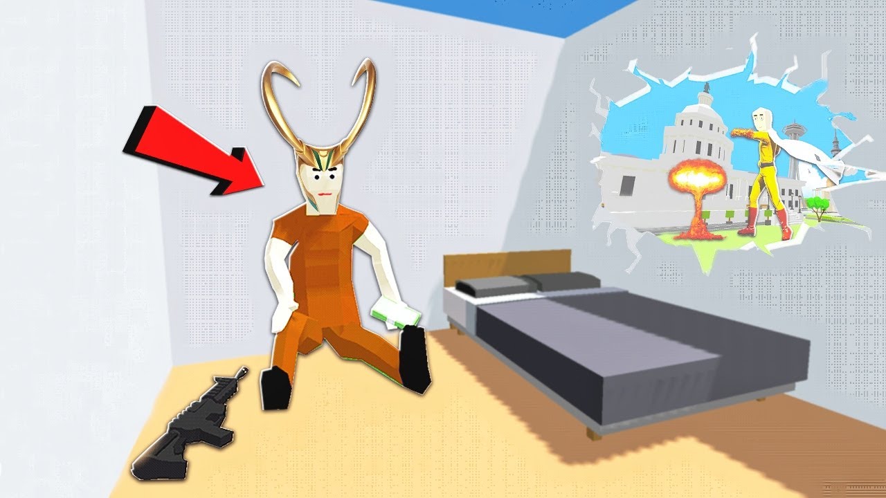 NẾU SLENDERMAN SỞ HỮU SỨC MẠNH CỦA LOKI LÀM TÙ NHÂN TRONG DUDE THEFT WARS | Thử Thách SlenderMan