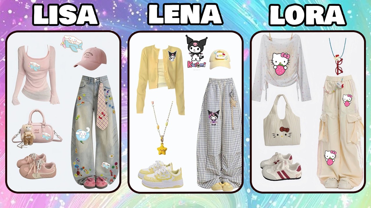 Lisa vs Lena vs Lora  Style Battle Begins 💖 #lisaorlena #stylechallenge