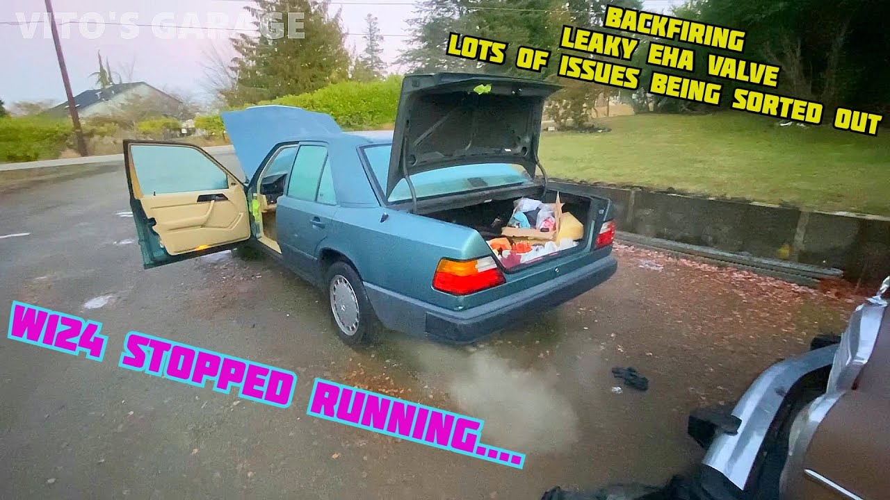 Part 13 Mercedes W124 Stopped Running. Backfire, Crank No Start, Leaky EHA Valve. New Spark Plugs..