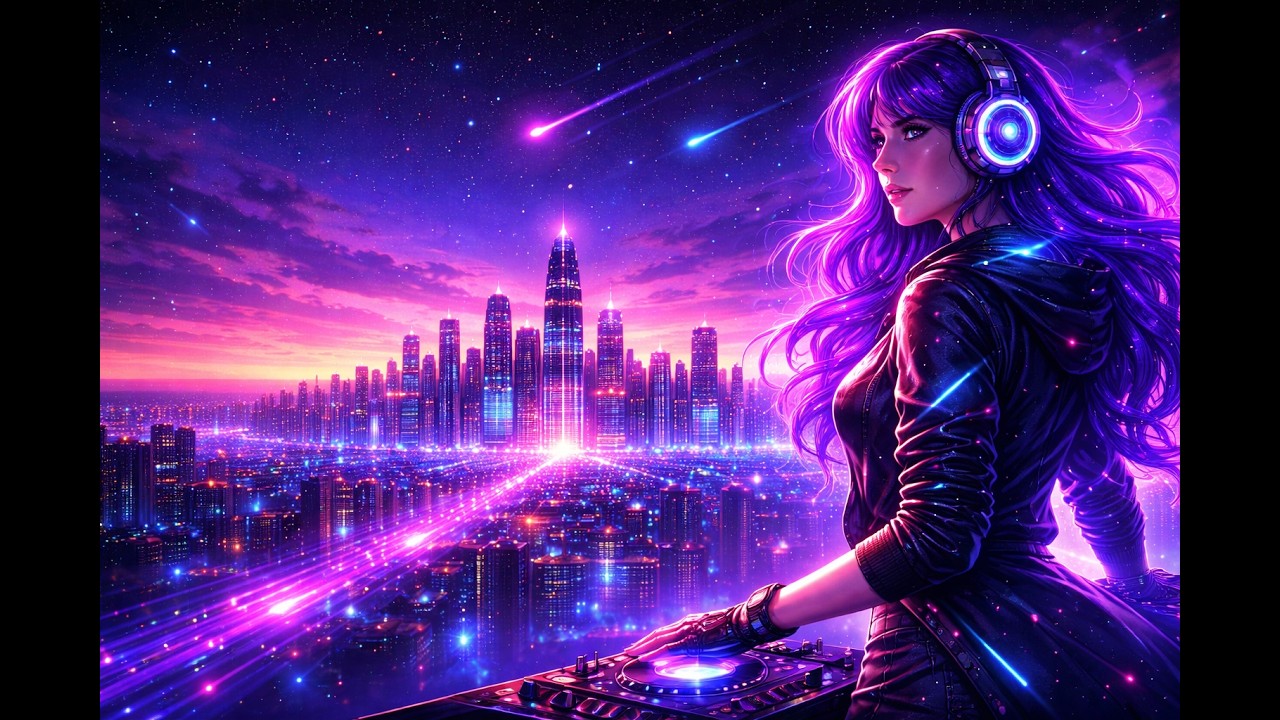 NEON RESONANCE 2026: 1 Hour of High Energy EDM for Gaming & Focus ⚡ (Full AI Album) #shortsmusic