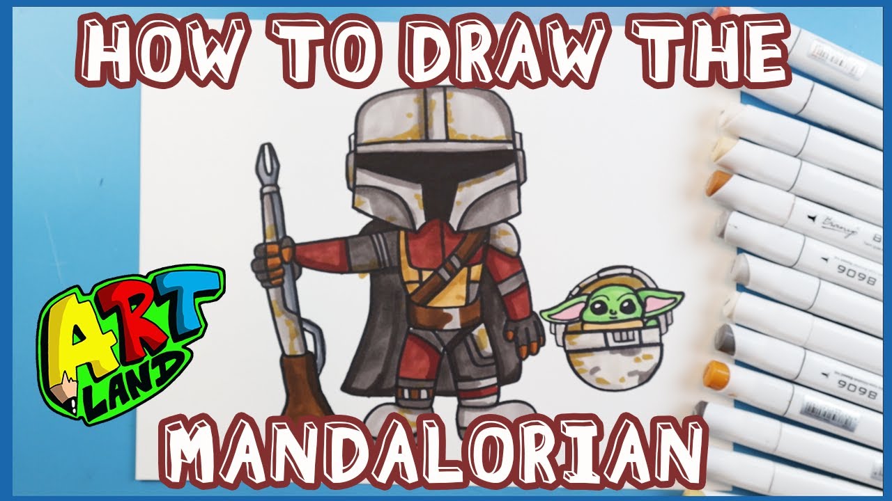 How to Draw THE MANDALORIAN!!!
