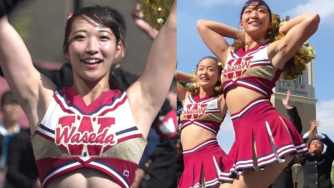 【大学チア】あの人気選手に密着！大胆な演技で観客を惹きつける