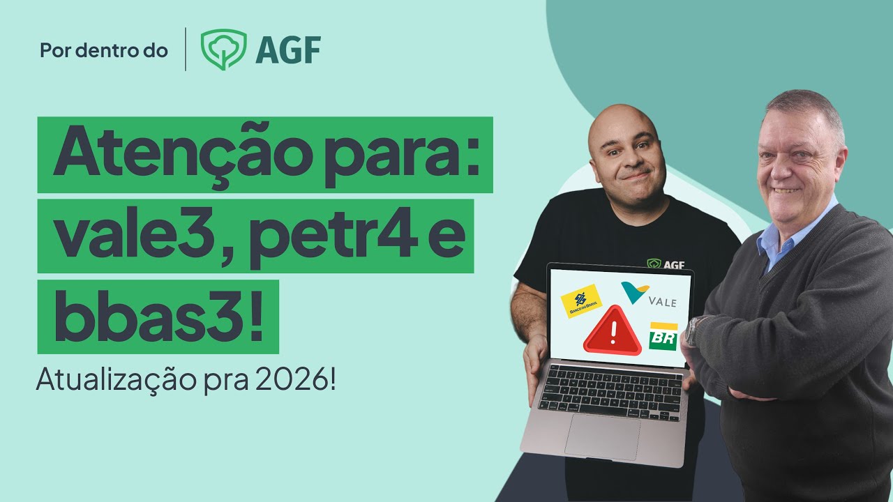 Notícias atualizadas de: Vale, Banco do Brasil e Petrobras (vale3, bbas3, petr4)