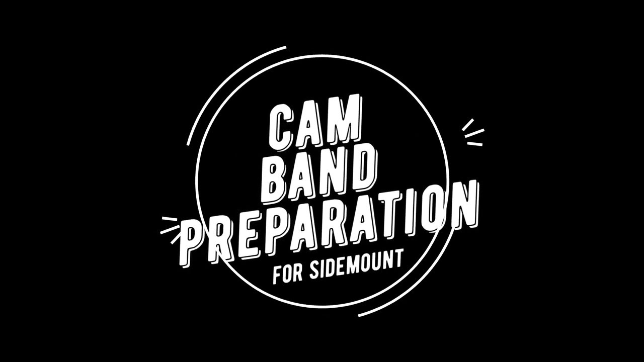 How to prepare a cam band - Sidemount diving tips