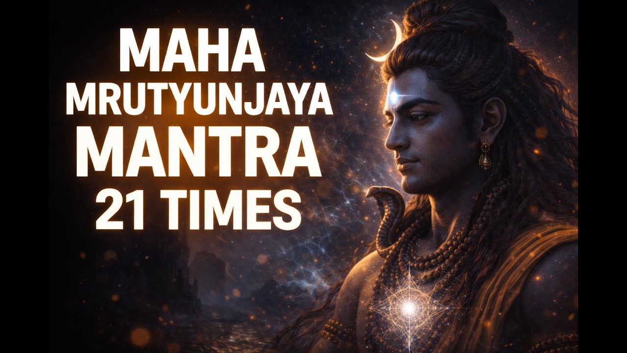 Maha Mrityunjaya Mantra 21 Times 🔱 | Remove Fear, Heal & Protect | Shiva Mantra