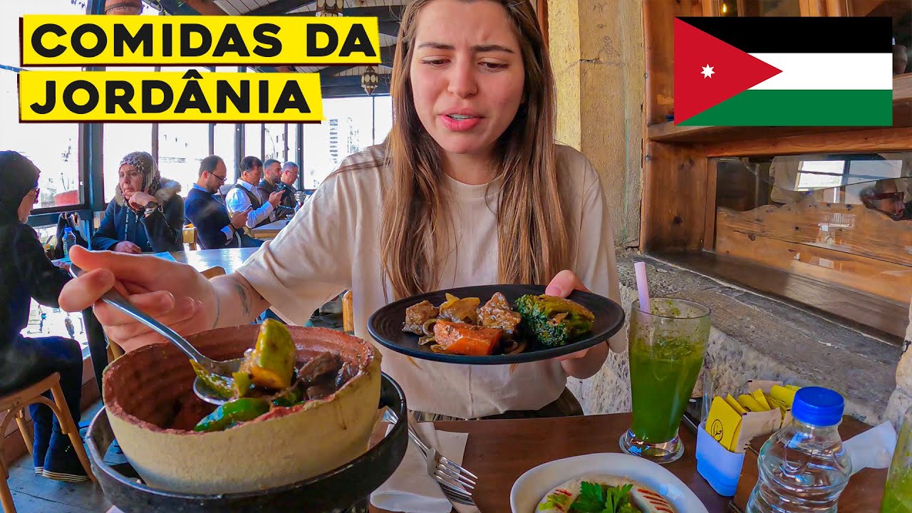 PROVANDO COMIDAS TÍPICAS NA JORDÂNIA