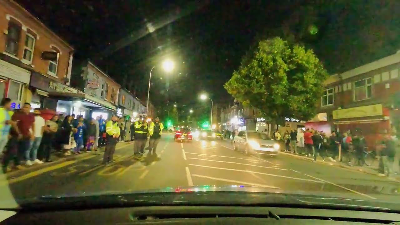 India - Pakistan Match Led To A Massive Police Force On Belgrave Road Leicester On 04/09/2022 | 4K