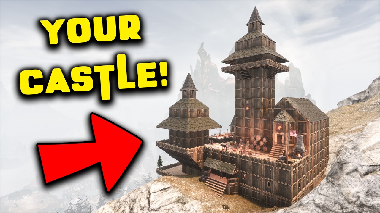 Living CASTLE with AMAZING Views! | CREATE a Practical DESIGN! | Conan Exiles