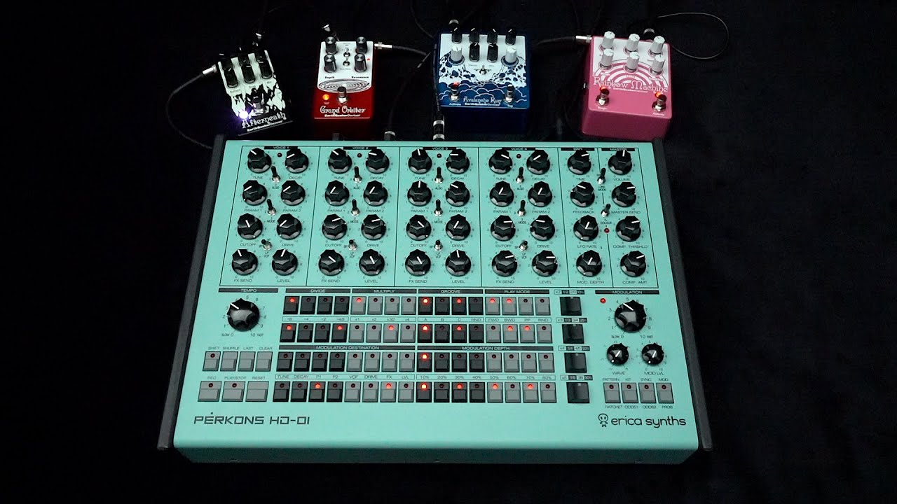 PĒRKONS HD-01 & EarthQuaker Devices sound demo