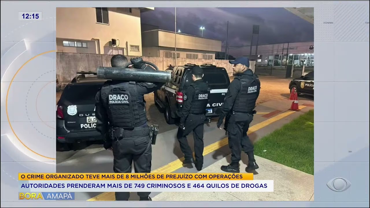 Desde 2023, autoridades prenderam mais de 749 criminosos e 464 quilos de drogas