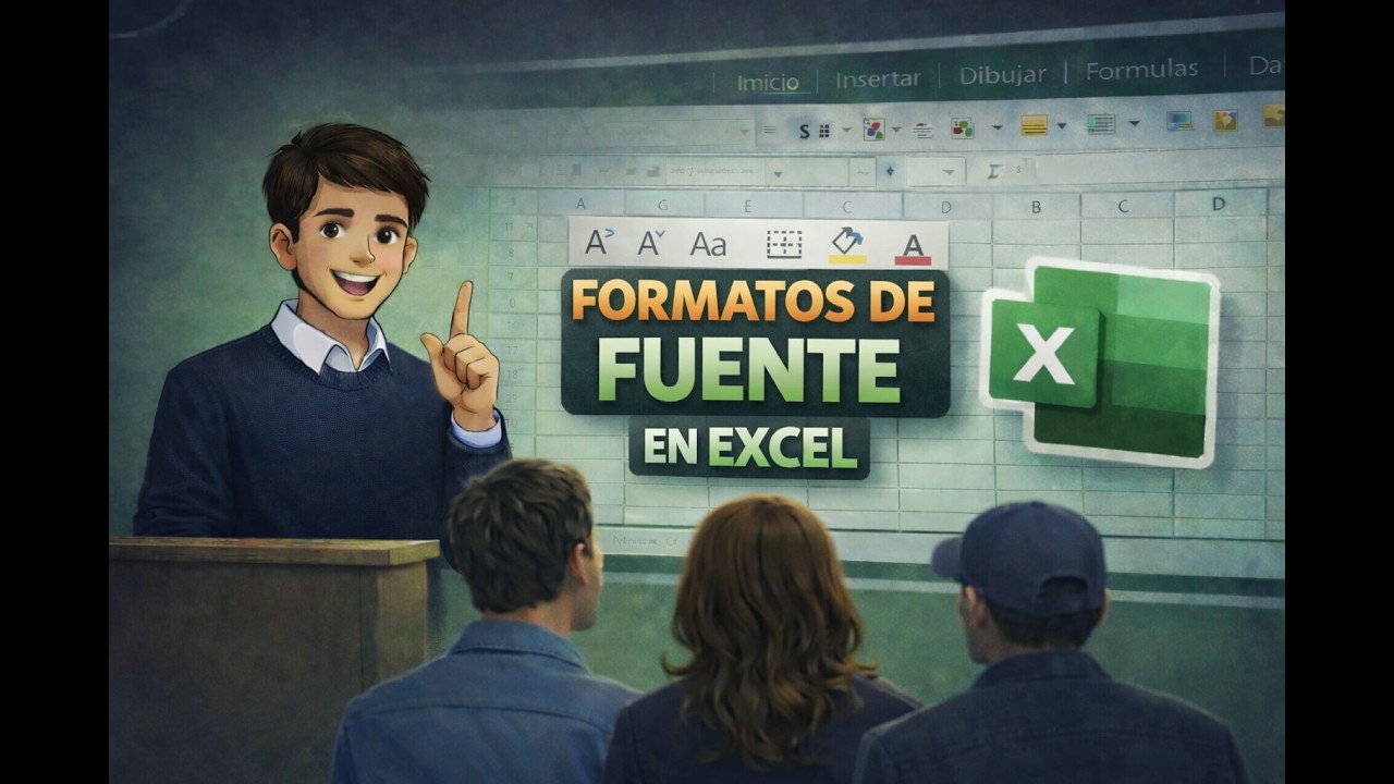Curso de Excel Básico - Cap 6 | Formatos de Fuente en Excel | Negrita, Tamaño, Color y Bordes